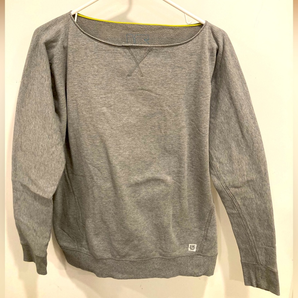 Burton fleece Dolman sleeve boat neck sweatshirt